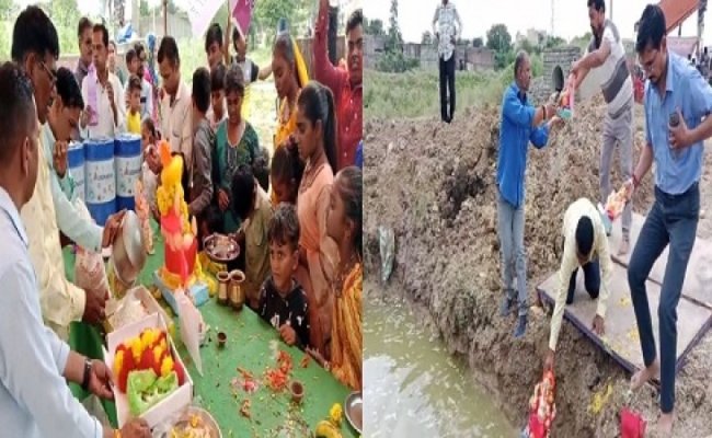 अनंत चतुर्दशी, मनासा के बड़े तालाब पर प्रशासन की व्यवस्था, विधि-विधान से गणेश प्रतिमा का विसर्जन, नगर में गूंजा, गणपति बप्पा मोरया